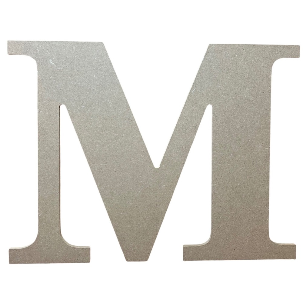 Nicole Quality Value Large Wooden Letter M MDF Wall Decor DIY Craft WOD 39153